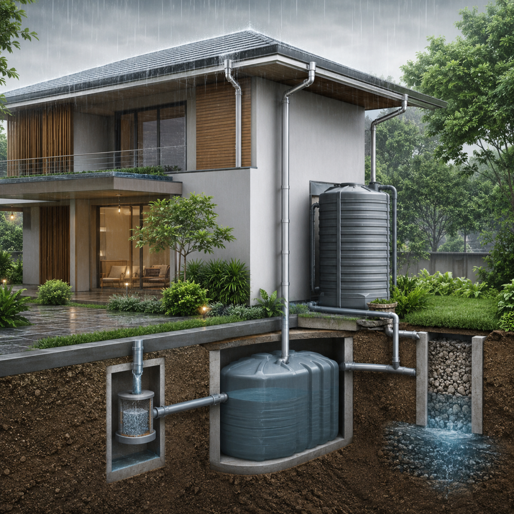 Proper Rain Water Harvesting